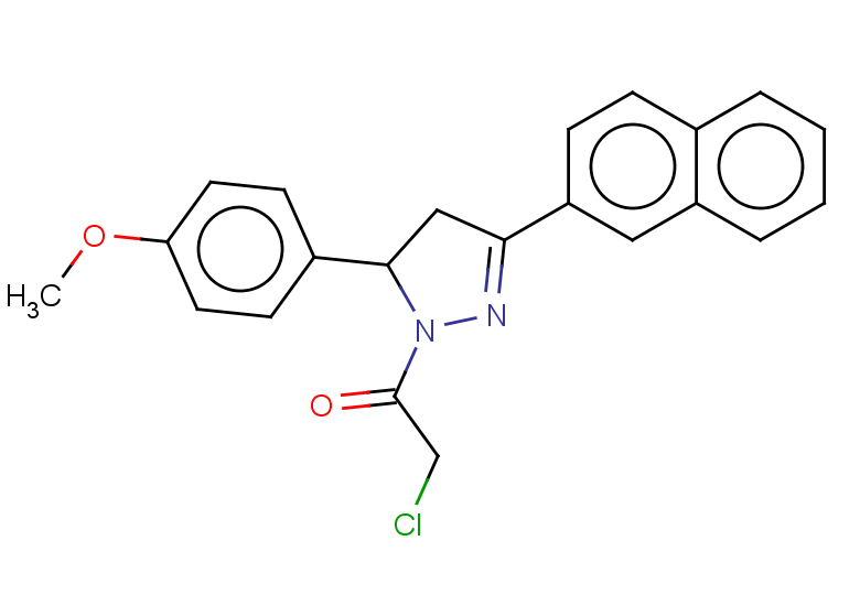 2-chloro-1-[5-(4-methoxyphenyl)-3-(naphthalen-2-yl)-4,5-dihydro-1H-pyrazol-1-yl]ethan-1-one