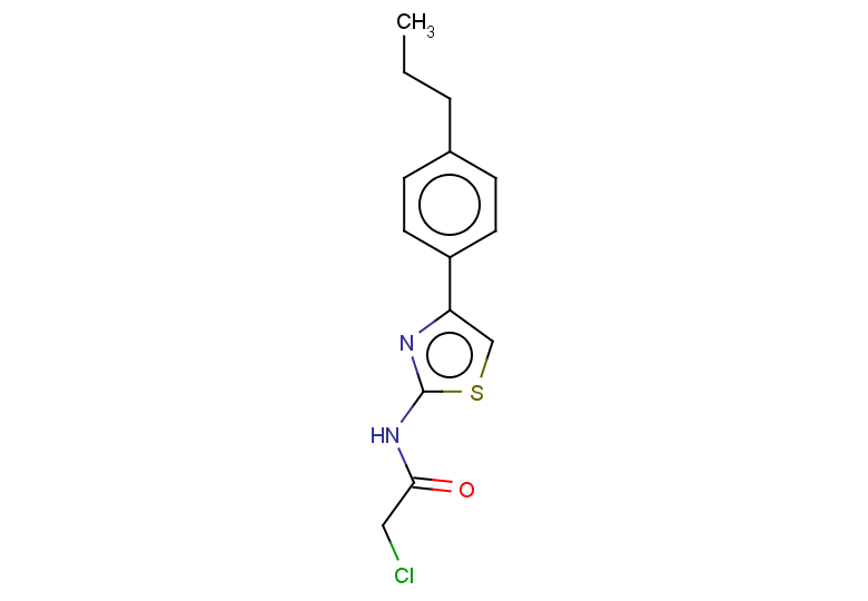 2-chloro-N-[4-(4-propylphenyl)-1,3-thiazol-2-yl]acetamide