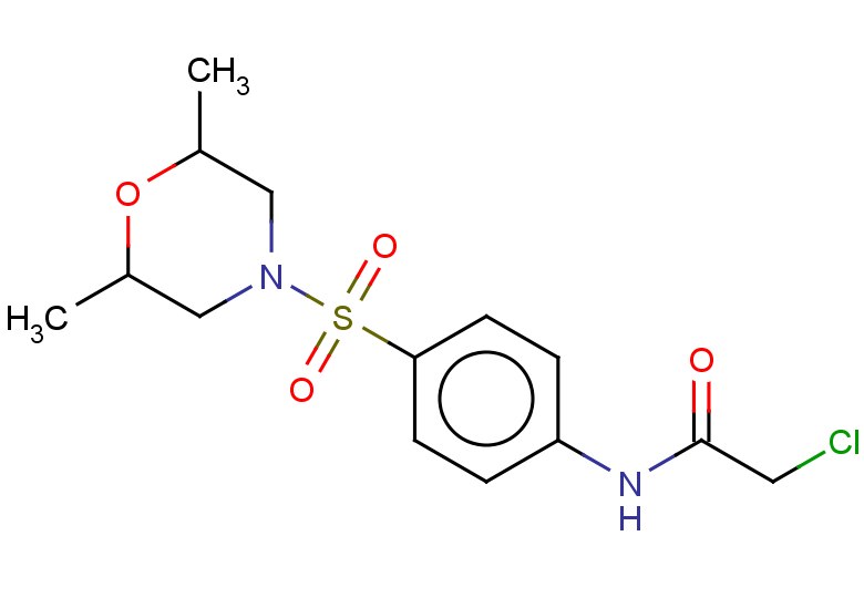 2-chloro-N-{4-[(2,6-dimethylmorpholin-4-yl)sulfonyl]phenyl}acetamide