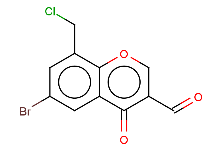 6-bromo-8-(chloromethyl)-4-oxo-4H-chromene-3-carbaldehyde
