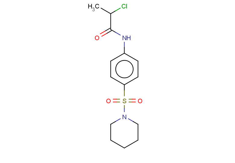 2-chloro-N-[4-(piperidine-1-sulfonyl)phenyl]propanamide