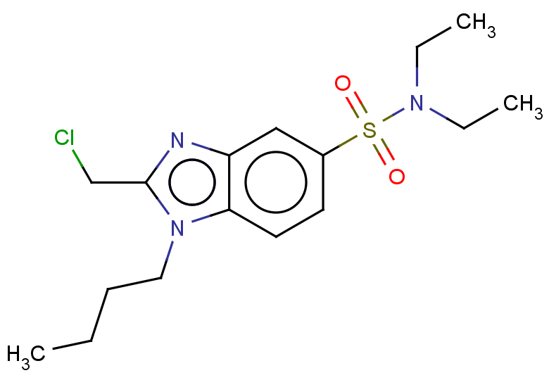 1-butyl-2-(chloromethyl)-N,N-diethyl-1H-1,3-benzodiazole-5-sulfonamide