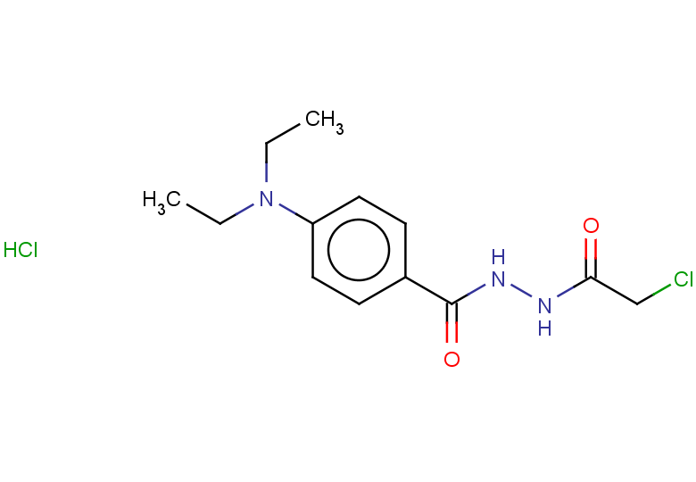 N'-(2-chloroacetyl)-4-(diethylamino)benzohydrazide hydrochloride