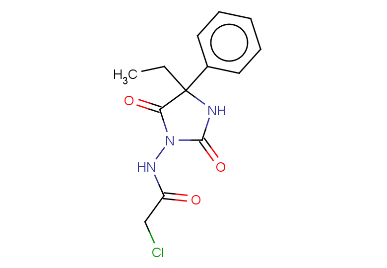 2-chloro-N-(4-ethyl-2,5-dioxo-4-phenylimidazolidin-1-yl)acetamide