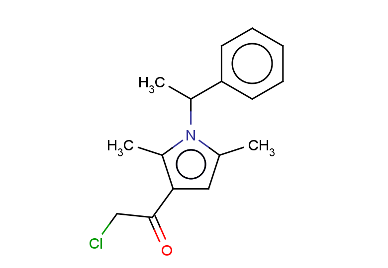2-chloro-1-[2,5-dimethyl-1-(1-phenylethyl)-1H-pyrrol-3-yl]ethan-1-one