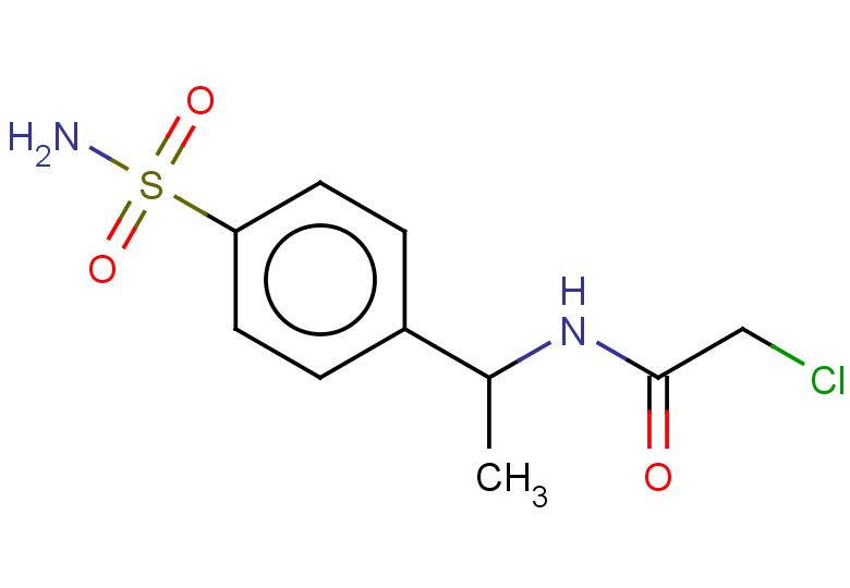 2-chloro-N-[1-(4-sulfamoylphenyl)ethyl]acetamide