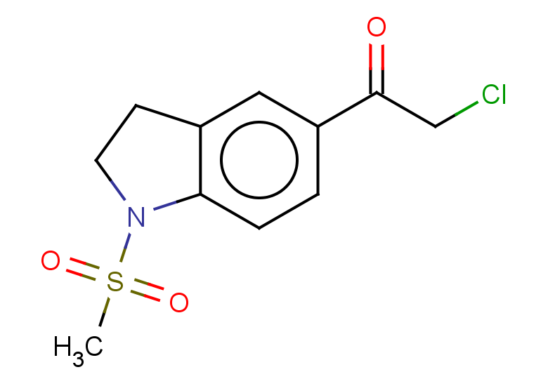 2-chloro-1-(1-methanesulfonyl-2,3-dihydro-1H-indol-5-yl)ethan-1-one