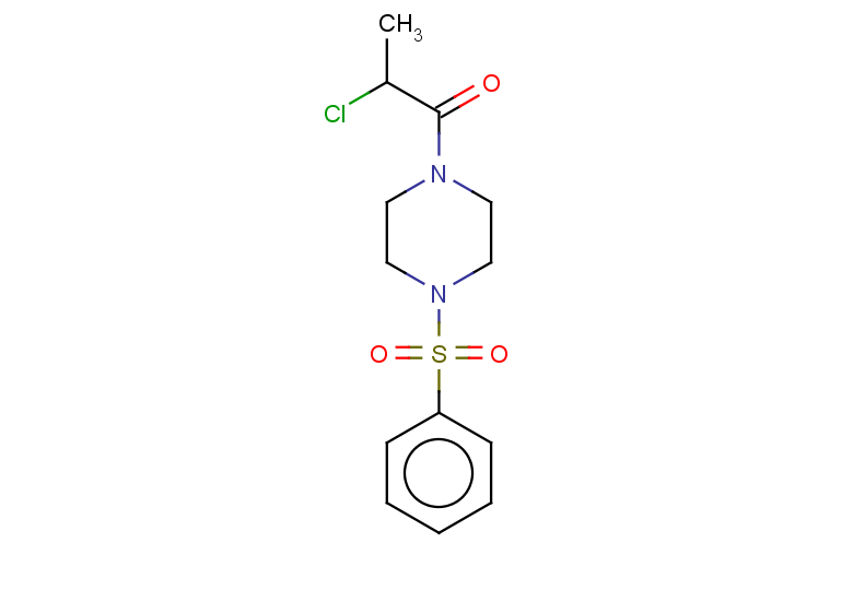 1-[4-(benzenesulfonyl)piperazin-1-yl]-2-chloropropan-1-one