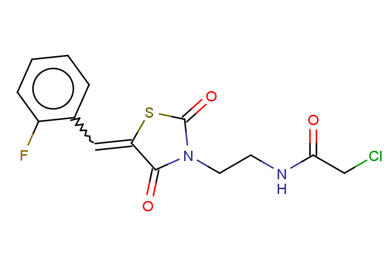 2-chloro-N-(2-{5-[(2-fluorophenyl)methylidene]-2,4-dioxo-1,3-thiazolidin-3-yl}ethyl)acetamide