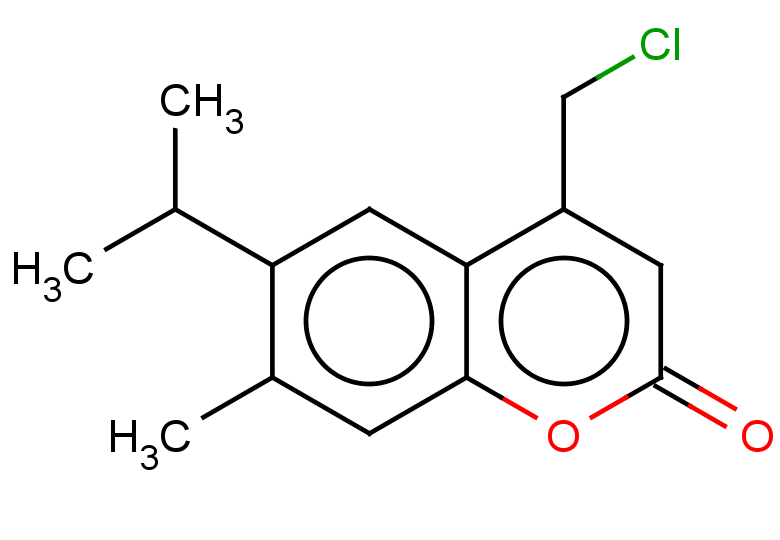 4-(chloromethyl)-7-methyl-6-(propan-2-yl)-2H-chromen-2-one