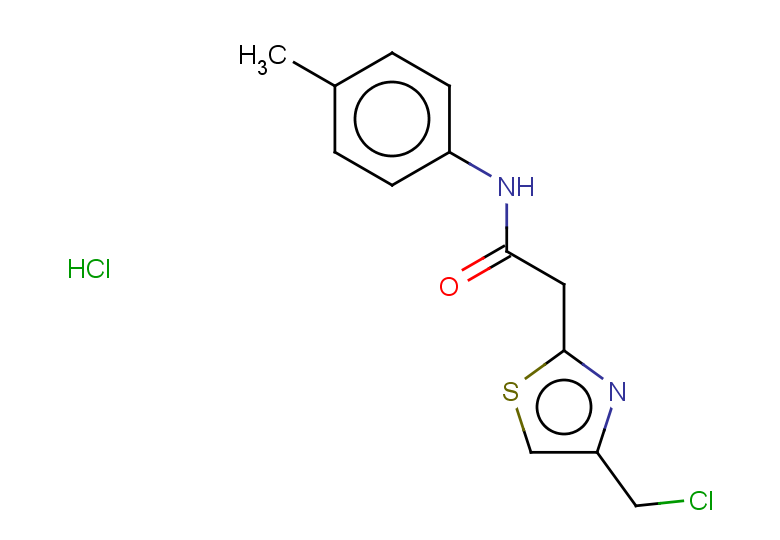 2-[4-(chloromethyl)-1,3-thiazol-2-yl]-N-(4-methylphenyl)acetamide hydrochloride