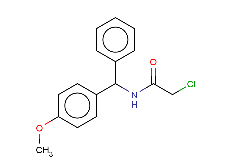 2-chloro-N-[(4-methoxyphenyl)(phenyl)methyl]acetamide