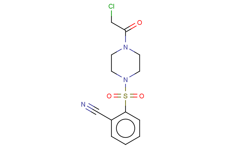 2-{[4-(2-chloroacetyl)piperazin-1-yl]sulfonyl}benzonitrile