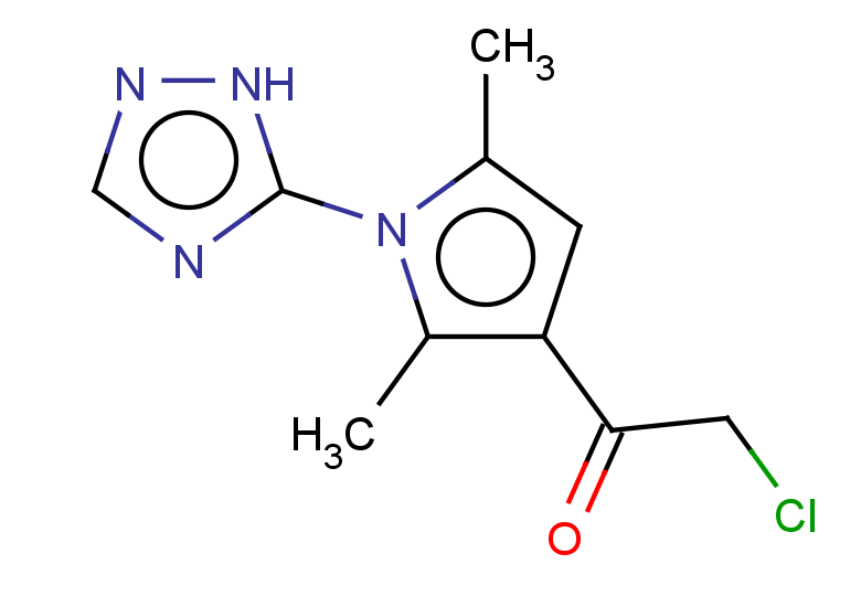 2-chloro-1-[2,5-dimethyl-1-(1H-1,2,4-triazol-5-yl)-1H-pyrrol-3-yl]ethan-1-one