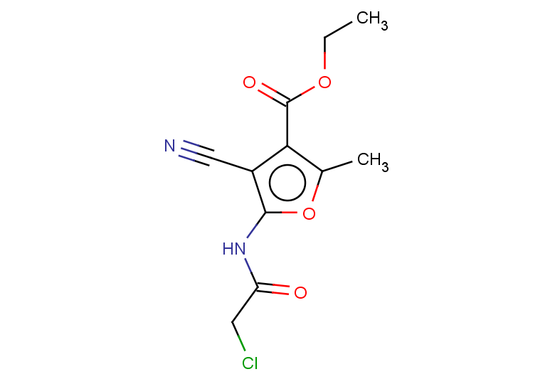 ethyl 5-(2-chloroacetamido)-4-cyano-2-methylfuran-3-carboxylate