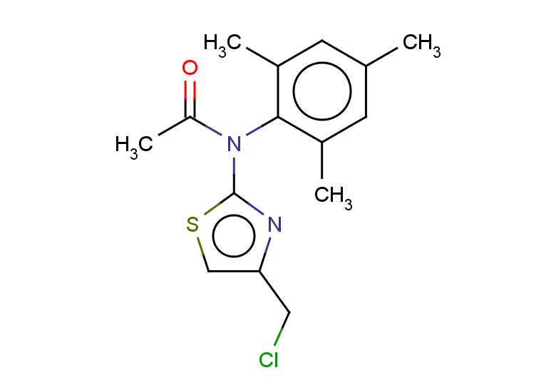 N-[4-(chloromethyl)-1,3-thiazol-2-yl]-N-(2,4,6-trimethylphenyl)acetamide
