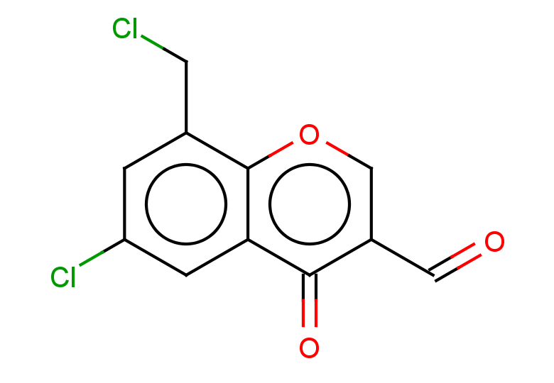 6-chloro-8-(chloromethyl)-4-oxo-4H-chromene-3-carbaldehyde