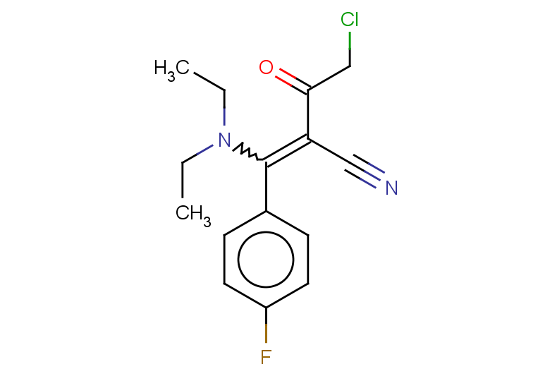4-chloro-2-[(diethylamino)(4-fluorophenyl)methylidene]-3-oxobutanenitrile