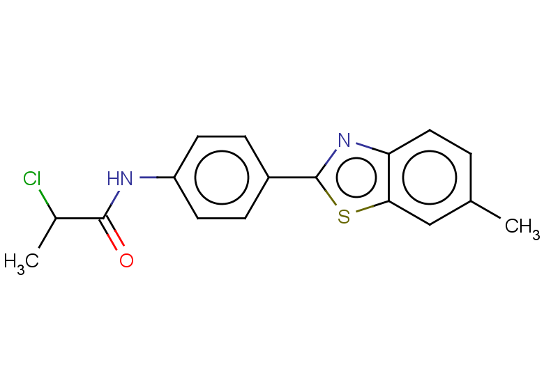 2-chloro-N-[4-(6-methyl-1,3-benzothiazol-2-yl)phenyl]propanamide