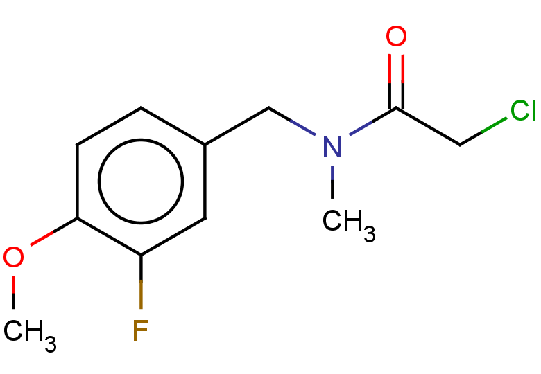 2-chloro-N-[(3-fluoro-4-methoxyphenyl)methyl]-N-methylacetamide