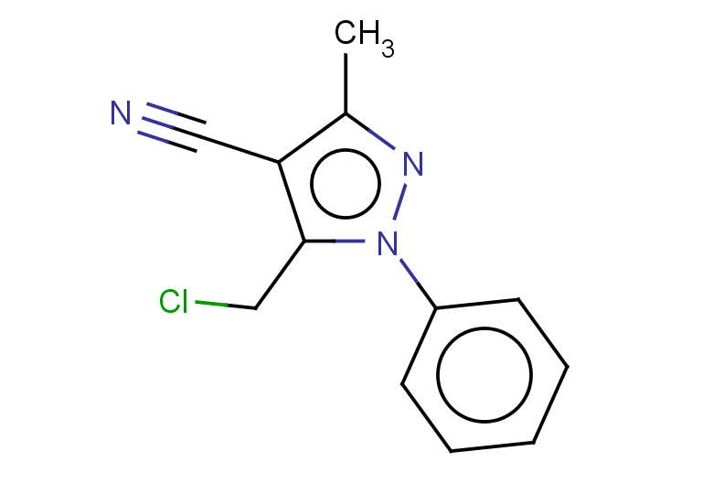 5-(chloromethyl)-3-methyl-1-phenyl-1H-pyrazole-4-carbonitrile