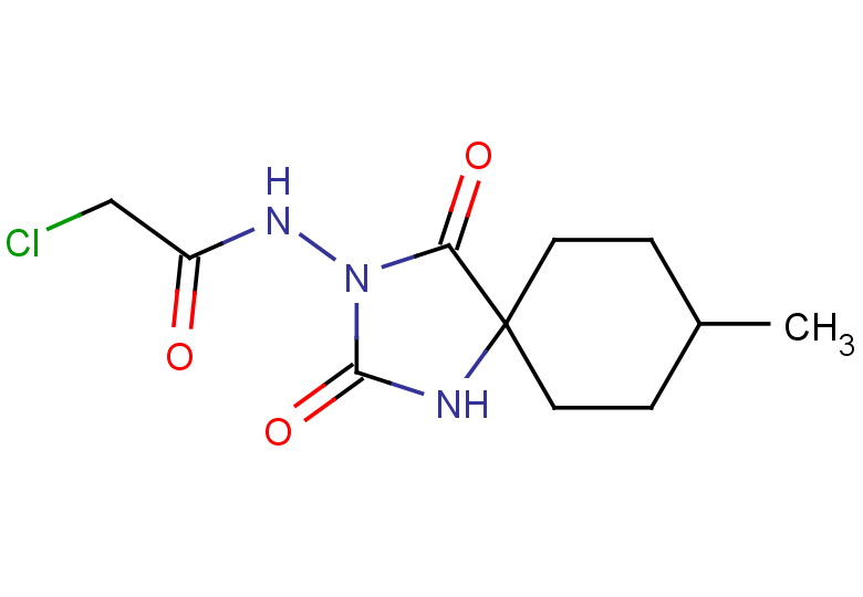 2-chloro-N-{8-methyl-2,4-dioxo-1,3-diazaspiro[4.5]decan-3-yl}acetamide