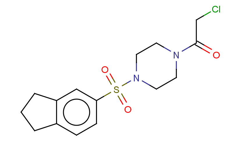 2-chloro-1-[4-(2,3-dihydro-1H-indene-5-sulfonyl)piperazin-1-yl]ethan-1-one