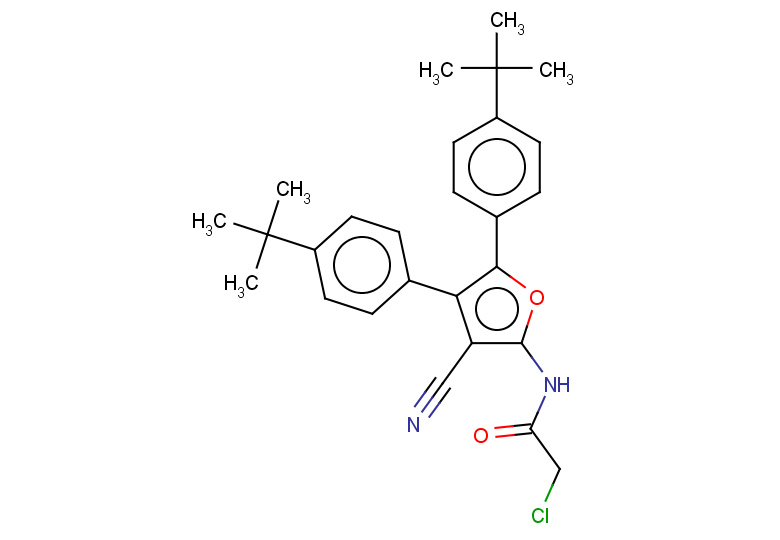 N-[4,5-bis(4-tert-butylphenyl)-3-cyanofuran-2-yl]-2-chloroacetamide