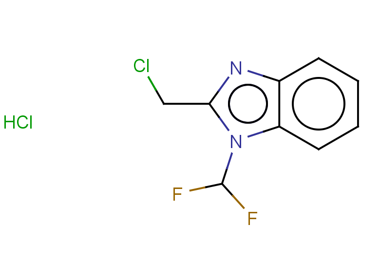 2-(chloromethyl)-1-(difluoromethyl)-1H-1,3-benzodiazole hydrochloride