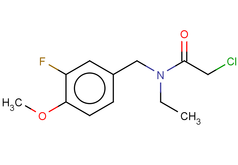2-chloro-N-ethyl-N-[(3-fluoro-4-methoxyphenyl)methyl]acetamide