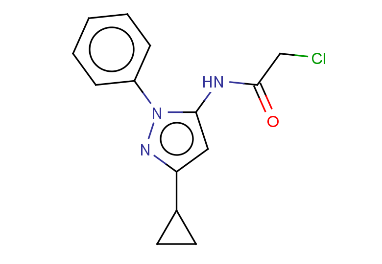 2-chloro-N-(3-cyclopropyl-1-phenyl-1H-pyrazol-5-yl)acetamide