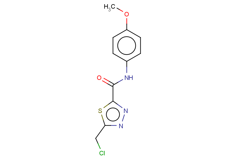 5-(chloromethyl)-N-(4-methoxyphenyl)-1,3,4-thiadiazole-2-carboxamide