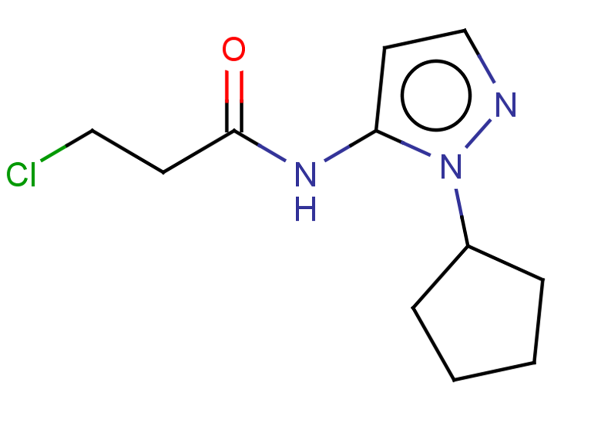 3-chloro-N-(1-cyclopentyl-1H-pyrazol-5-yl)propanamide