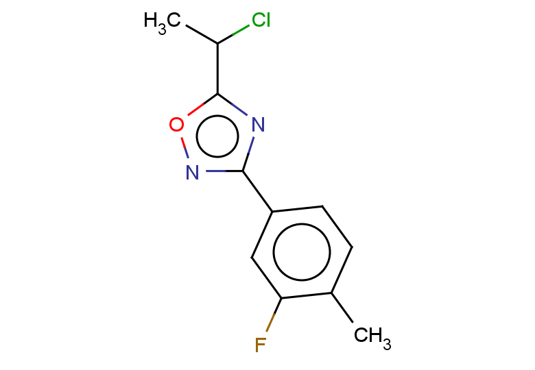 5-(1-chloroethyl)-3-(3-fluoro-4-methylphenyl)-1,2,4-oxadiazole
