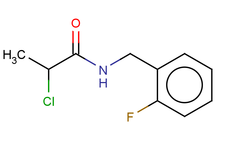 2-chloro-N-[(2-fluorophenyl)methyl]propanamide