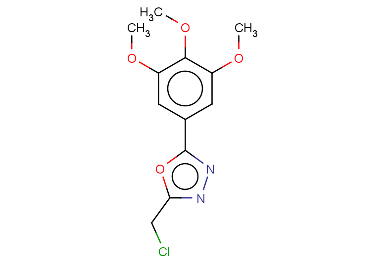 2-(chloromethyl)-5-(3,4,5-trimethoxyphenyl)-1,3,4-oxadiazole