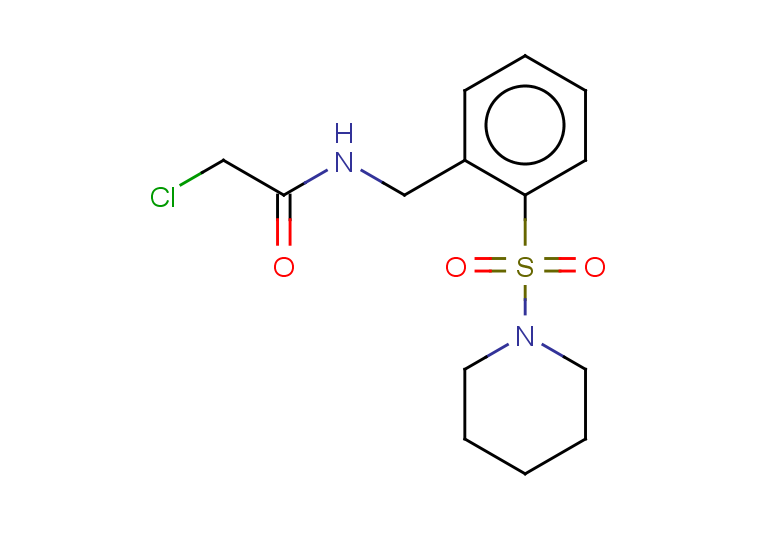 2-chloro-N-{[2-(piperidine-1-sulfonyl)phenyl]methyl}acetamide