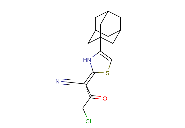 2-[4-(adamantan-1-yl)-2,3-dihydro-1,3-thiazol-2-ylidene]-4-chloro-3-oxobutanenitrile