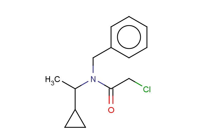 N-benzyl-2-chloro-N-(1-cyclopropylethyl)acetamide
