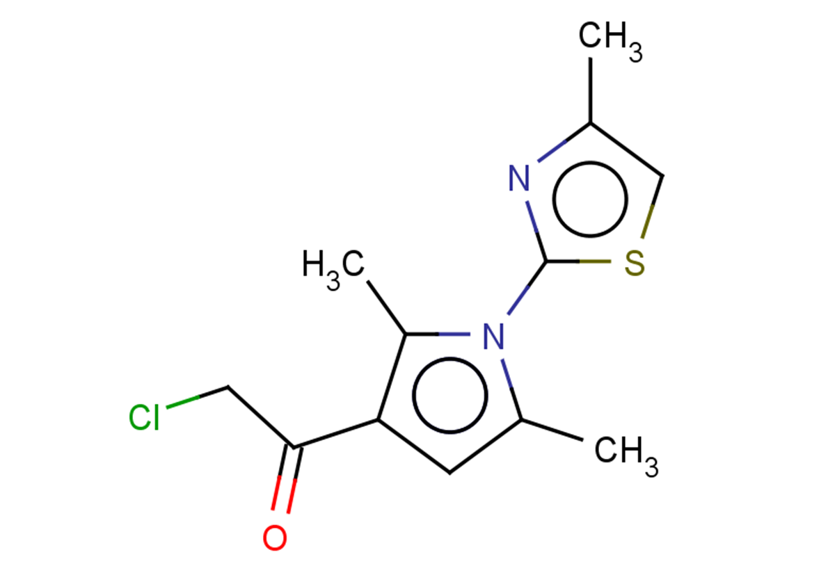 2-chloro-1-[2,5-dimethyl-1-(4-methyl-1,3-thiazol-2-yl)-1H-pyrrol-3-yl]ethan-1-one