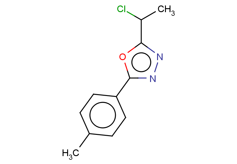 2-(1-chloroethyl)-5-(4-methylphenyl)-1,3,4-oxadiazole