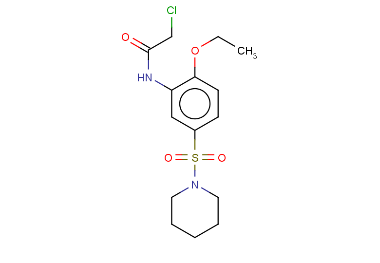 2-chloro-N-[2-ethoxy-5-(piperidine-1-sulfonyl)phenyl]acetamide