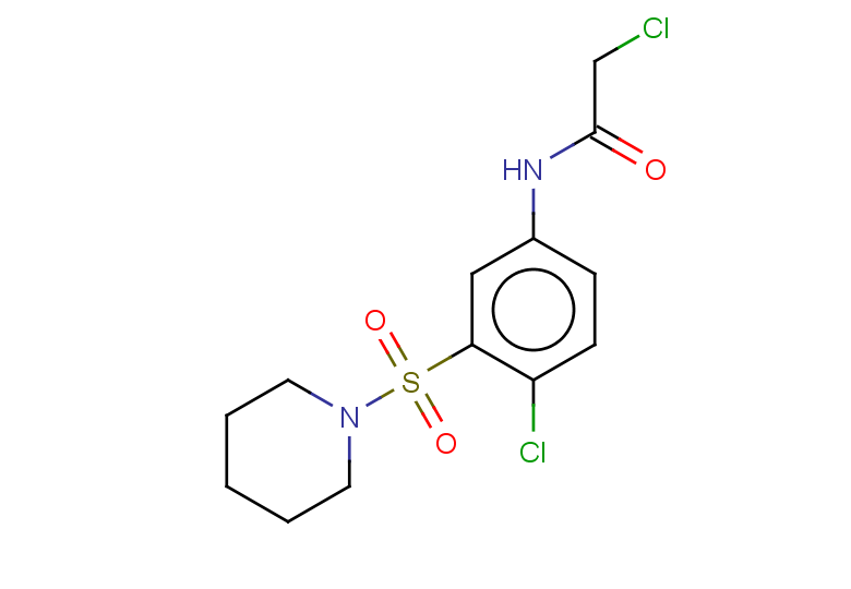 2-chloro-N-[4-chloro-3-(piperidine-1-sulfonyl)phenyl]acetamide
