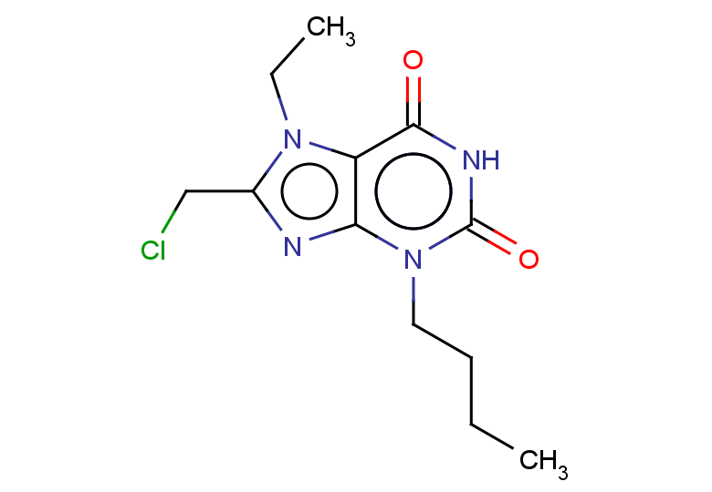 3-butyl-8-(chloromethyl)-7-ethyl-2,3,6,7-tetrahydro-1H-purine-2,6-dione