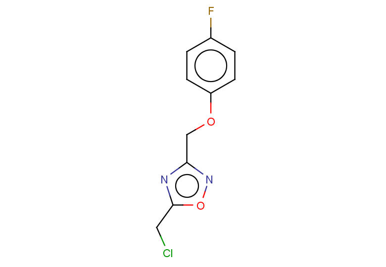 5-(chloromethyl)-3-[(4-fluorophenoxy)methyl]-1,2,4-oxadiazole