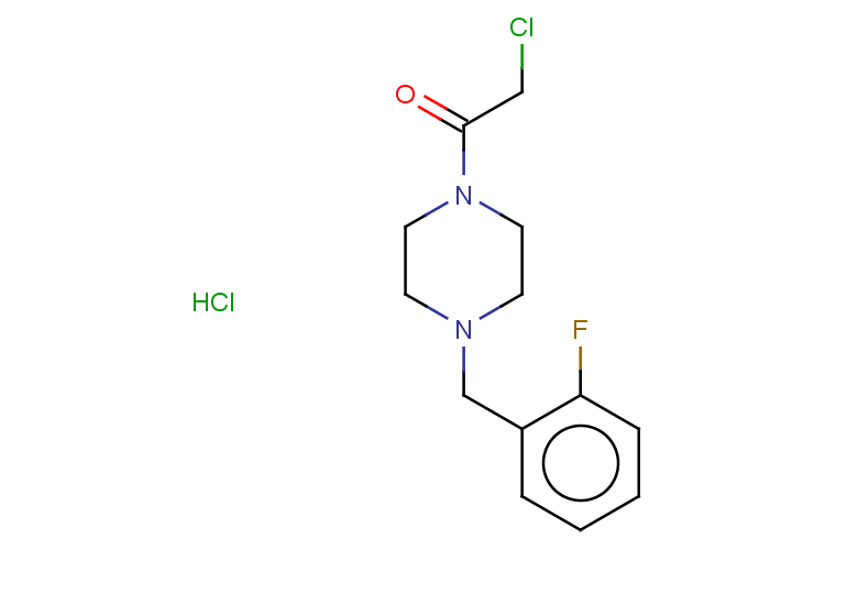 2-chloro-1-{4-[(2-fluorophenyl)methyl]piperazin-1-yl}ethan-1-one hydrochloride