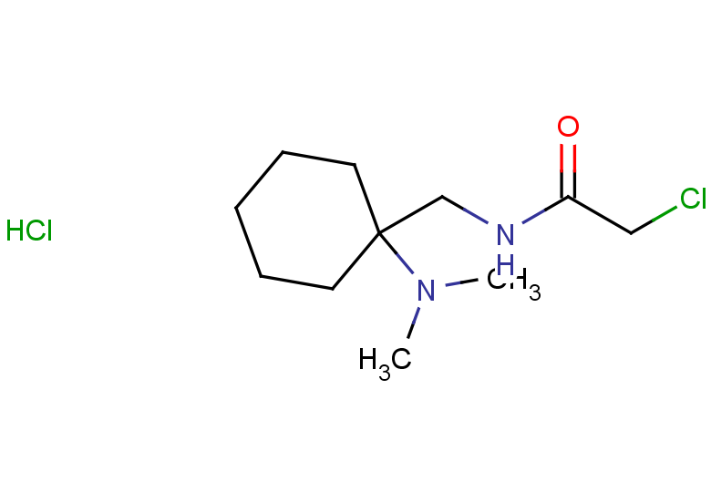 2-chloro-N-{[1-(dimethylamino)cyclohexyl]methyl}acetamide hydrochloride