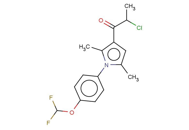 2-chloro-1-{1-[4-(difluoromethoxy)phenyl]-2,5-dimethyl-1H-pyrrol-3-yl}propan-1-one