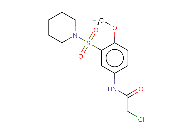 2-chloro-N-[4-methoxy-3-(piperidine-1-sulfonyl)phenyl]acetamide