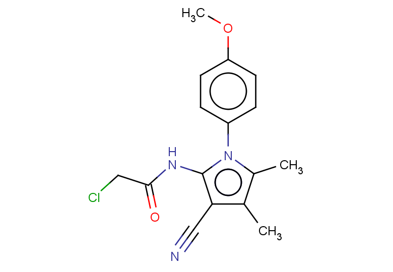 2-chloro-N-[3-cyano-1-(4-methoxyphenyl)-4,5-dimethyl-1H-pyrrol-2-yl]acetamide